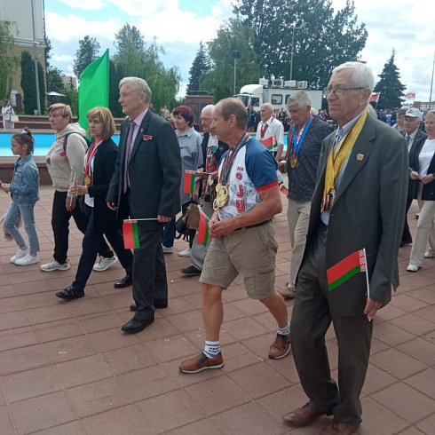 Участие в открытии спартакиады школьников 14. 06. 2022 г. г. Витебск