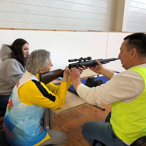 Областные соревнования по стрельбе из лазерной винтовки среди ветеранов спорта и физической культуры, посвященные Году белорусской женщине